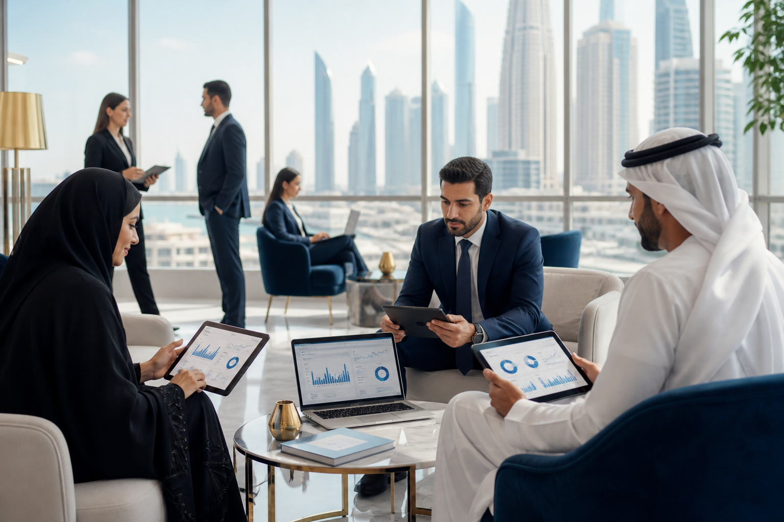 Corporate LMS reporting and analytics dashboard for UAE employee training outcomes