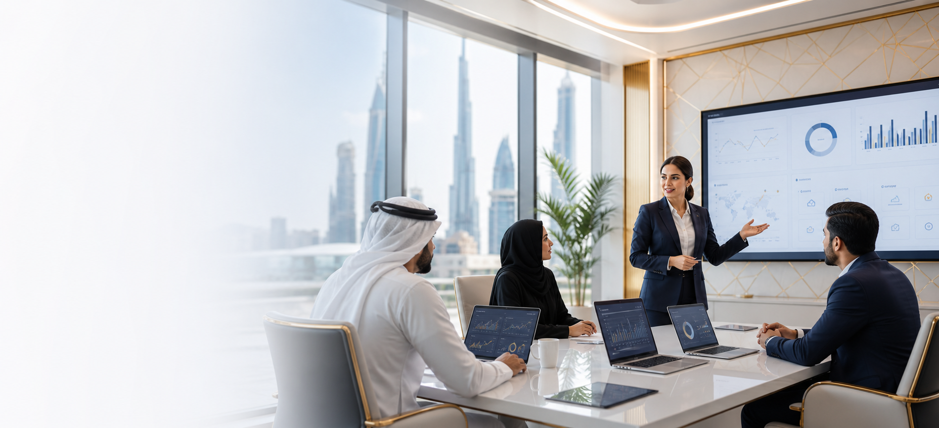 Corporate LMS in UAE enterprise learning dashboard hero image