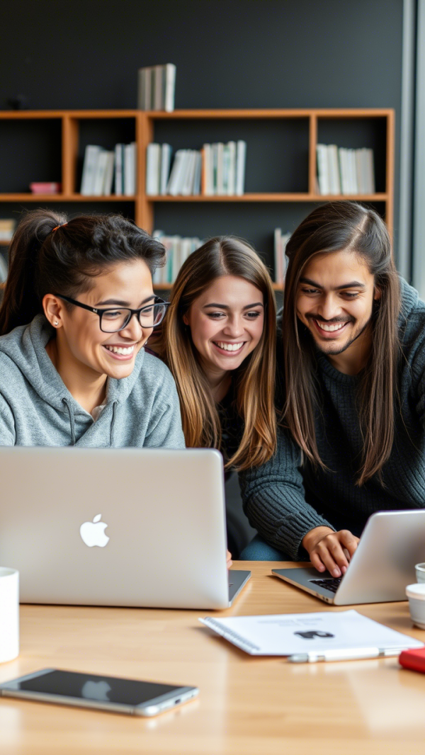 college students with learning online